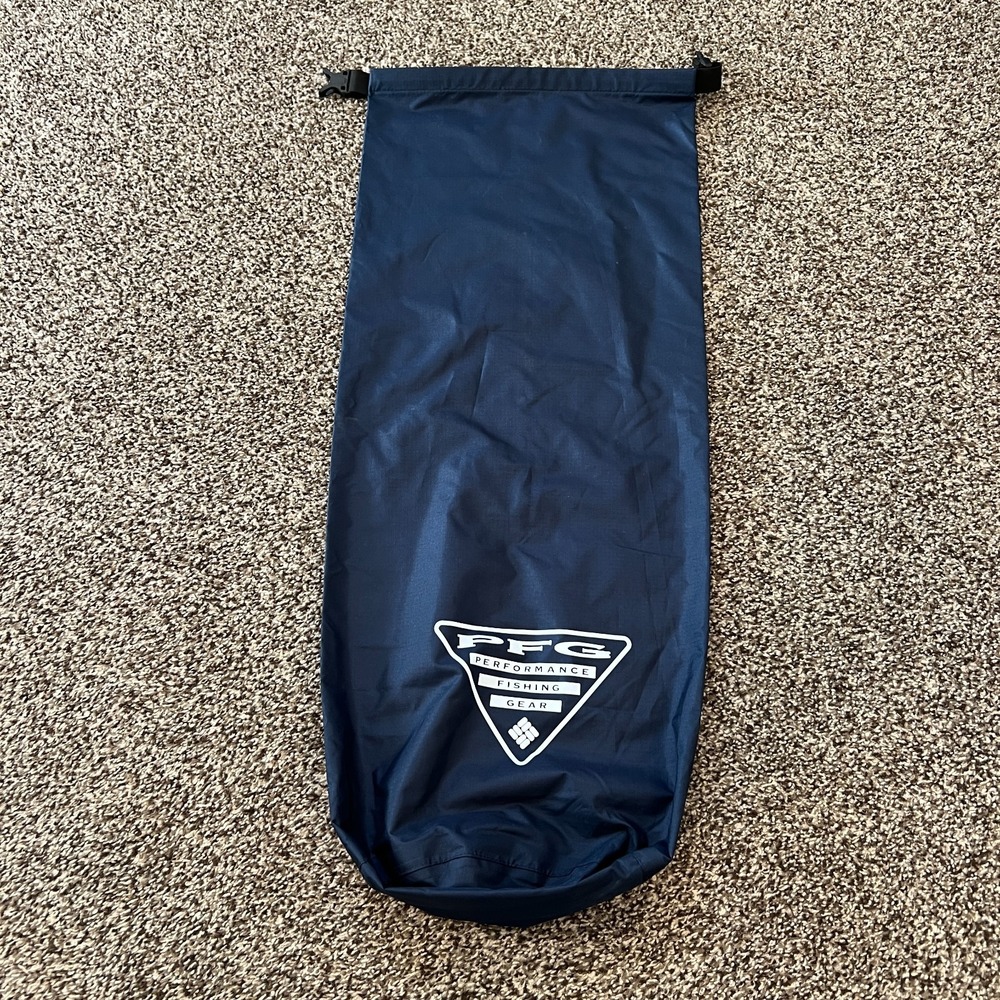 Columbia Bag Dry PFG Fishing Water Sports Camping Low Drag Ripstop Blue